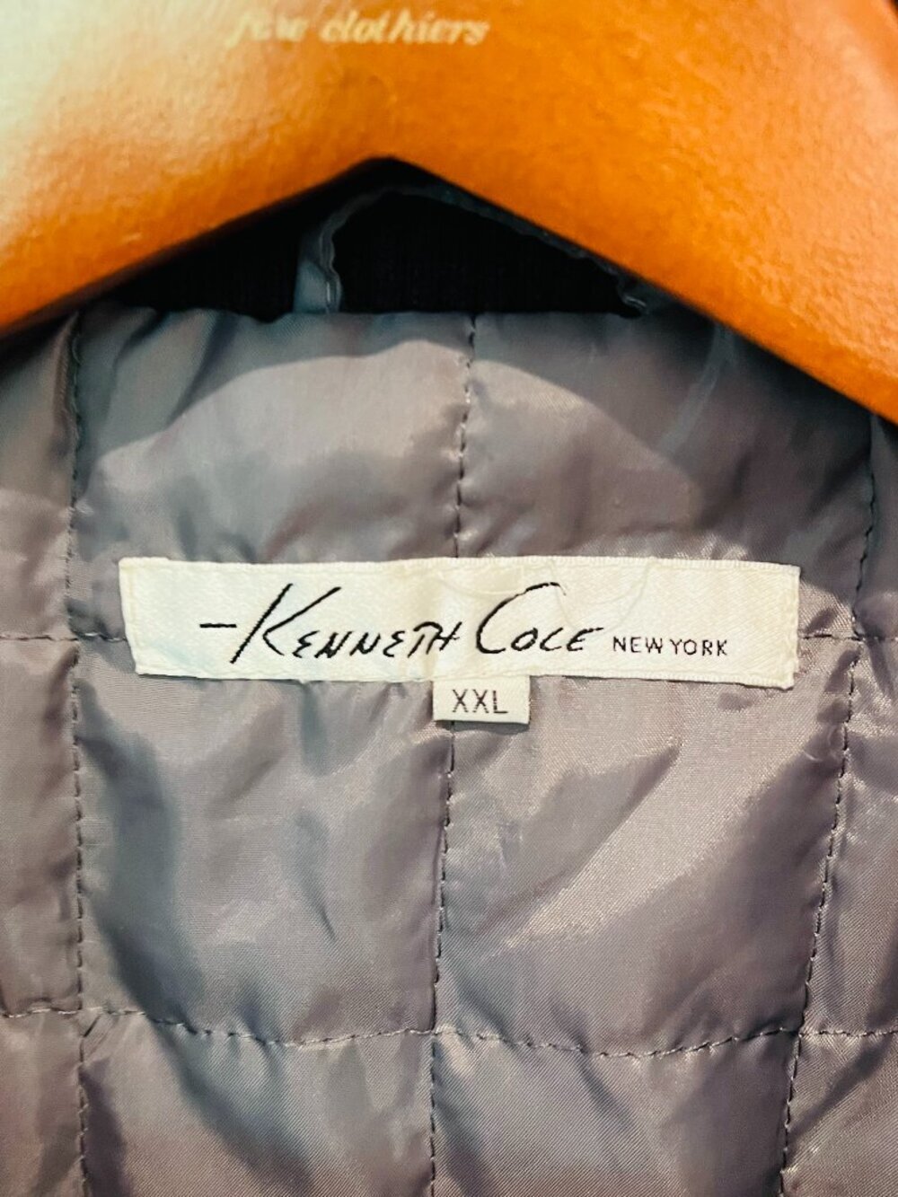 Kenneth Cole New York Black Men’s Coat with zipper and snap buttons Size XXL - Picture 7 of 16